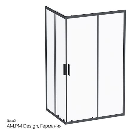 Душевой уголок Am.Pm Gem S W93G-404-120290-BT 120х90 стекло прозрачное профиль черный без поддона