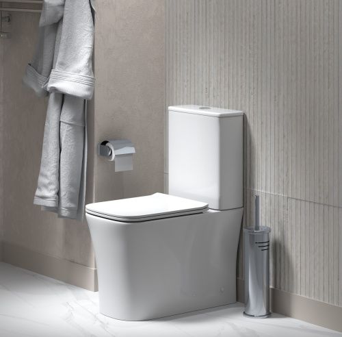 Унитаз напольный с бачком Grossman Classic GR-4467S белый с сиденьем микролифт безободковый каскадный смыв - фото 5