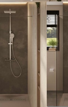 Душевая перегородка Allen Brau Infinity 3.21034.BBA.T 160х200 стекло тонированное профиль черный