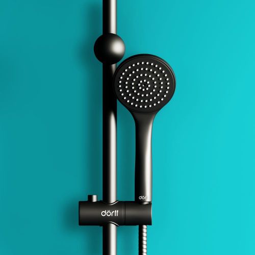 Душевая стойка Dorff Comfort D0708000BL настенная цвет черный - фото 5