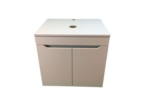 Тумба с раковиной Sintesi STL.W7019_SIN-LVB-APP-401 60х60 подвесная цвет белый - фото 5