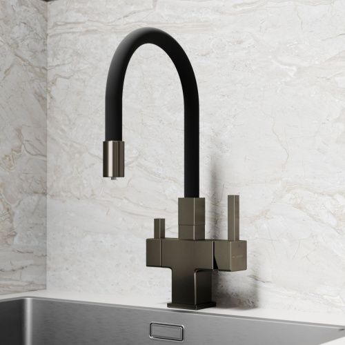 Смеситель для кухни Sancos Arno SC4005GG на мойку вороненая сталь - фото 5