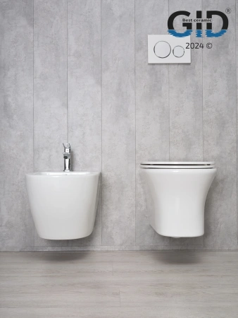 Унитаз подвесной Gid Concavo 62232Y белый с сиденьем микролифт безободковый смыв торнадо