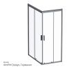 Душевой уголок Am.Pm Gem W90G-404-120280-BT 120х80 стекло прозрачное профиль черный без поддона