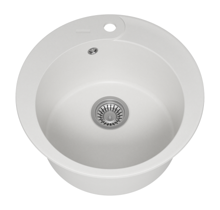 Кухонная мойка Misty Artemida ART-51-03 50х50 цвет белый поверхность матовая