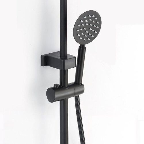 Душевая стойка D-Lin D10A20 настенная цвет черный - фото 4