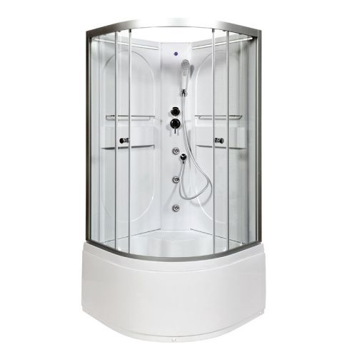 Душевая кабина AvaCan L610NLED+GM 100х100 четверть круга без крыши ориентация универсальная - фото 2