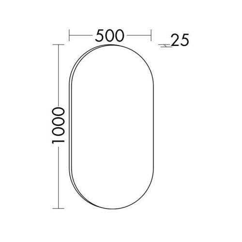 Зеркало с подсветкой Burgbad Lavo 2.0 SIJH050 50х100 подвесное - фото 2