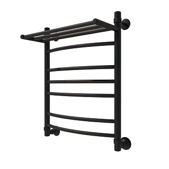 Полотенцесушитель водяной Veconi Nemi-B N6050B-B 50х60 черный