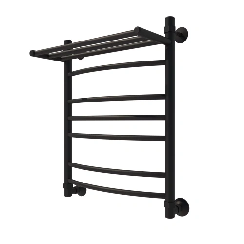 Полотенцесушитель водяной Veconi Nemi-B N6050B-B 50х60 черный