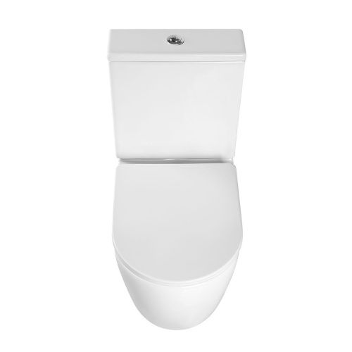 Унитаз напольный с бачком Vincea Evo VT2-34 белый с сиденьем микролифт безободковый душевой смыв - фото 5