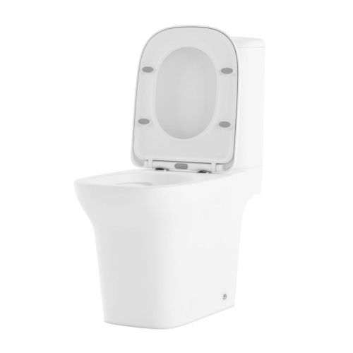 Унитаз-компакт напольный с бачком Lavinia Boho Bristol 3305001R белый с сиденьем микролифт безободковый каскадный смыв - фото 2