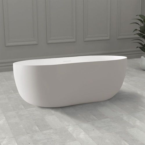 Ванна из искусственного камня Abber Stein AS9604 170х80 отдельностоящая овальная с ножками - фото 4