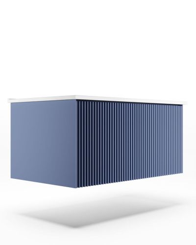 Тумба под раковину La Fenice Terra FNC-01-TER-BG-80 80х50 подвесная цвет синий - фото 3