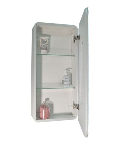 Зеркало-шкаф Continent Elliott МВК057 40х80 подвесной цвет белый - фото 4