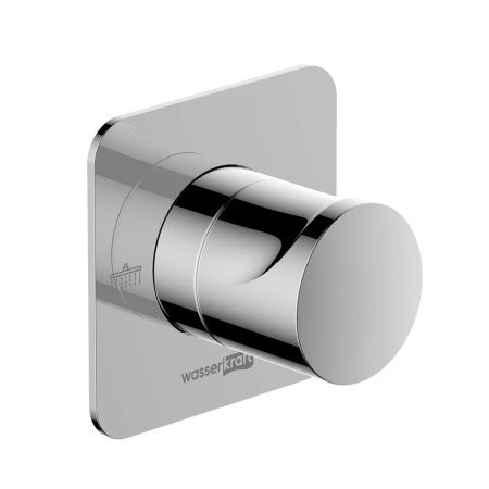 Переключатель на 3 выхода Wasserkraft Weida 3100 A268 встраиваемый в стену хром