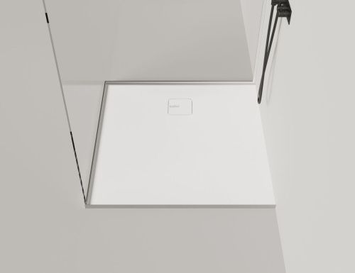 Душевой поддон из искусственного камня Salini OASI 120324M 100х100 белый