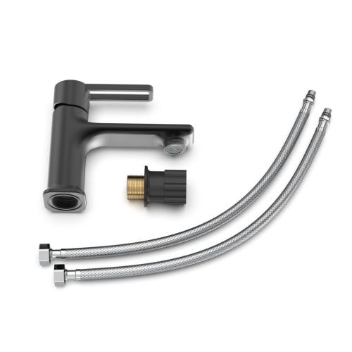 Смеситель Tokito KUDO TOK-KUD-1011 на раковину черный - фото 4