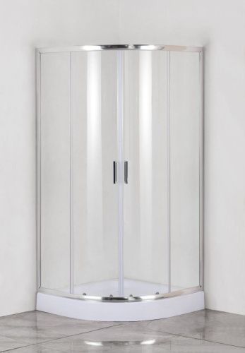Душевой уголок Aquanet 00270062 80х80 стекло прозрачное профиль хром без поддона - фото 2
