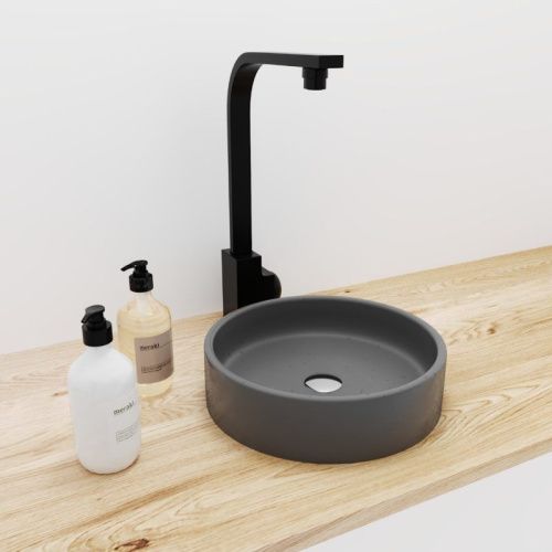 Раковина из искусственного камня Uperwood Round 291020212 30х30 накладная цвет серый - фото 2