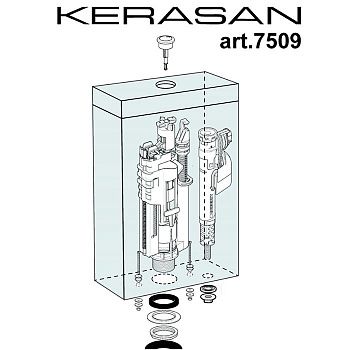 Механизм слива Kerasan 750993