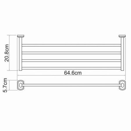 Полка в ванную комнату WasserKRAFT 3011