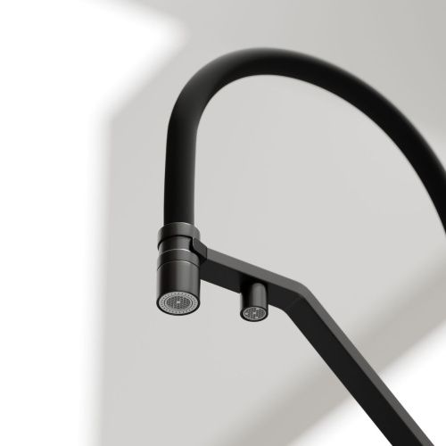 Смеситель для кухни Sancos Loro SC4007MB на мойку черный - фото 5