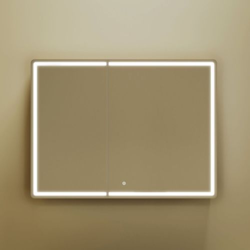 Зеркало-шкаф Sancos Mirror MI100ECH 100х70 подвесной цвет коричневый - фото 3