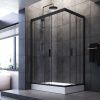 Душевой уголок Am.Pm Gem W90G-404-120280-BT 120х80 стекло прозрачное профиль черный без поддона