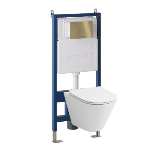 Инсталляция + кнопка смыва + унитаз Grossman Classic 97.4477S.04.32M - фото 2