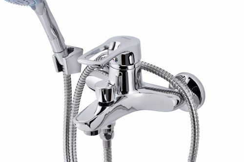 Смеситель для ванны и душа FAUZT FZs-840-129 настенный хром - фото 2