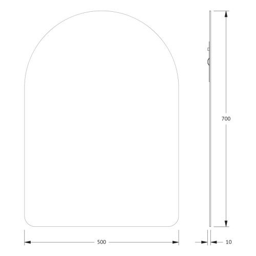 Зеркало Evoform Primary BY 0007 50х70 подвесное - фото 2