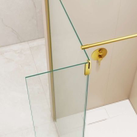 Душевая перегородка RGW Walk In 351005183-16 80х195 стекло прозрачное профиль золото