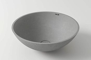 Раковина из искусственного камня Holbi DEMETER 2.02.016.44.4 40х40 накладная цвет серый