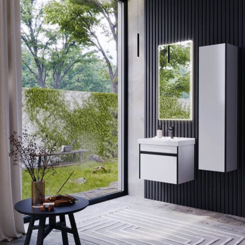 Тумба под раковину Aqwella Y URB0105W 50х40 подвесная цвет белый - фото 2