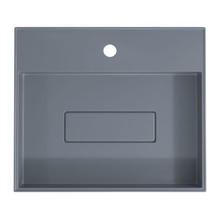 Раковина из искусственного камня Uperwood Tanos Quartz 291030049 50х40 накладная цвет серый