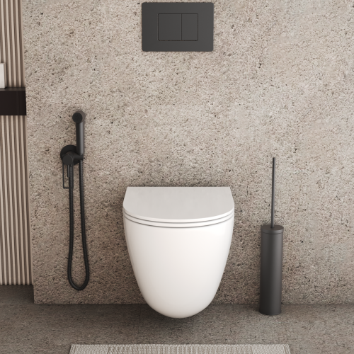 Унитаз подвесной Grossman Торнадо GR-4455SQC белый с сиденьем микролифт безободковый смыв торнадо - фото 3