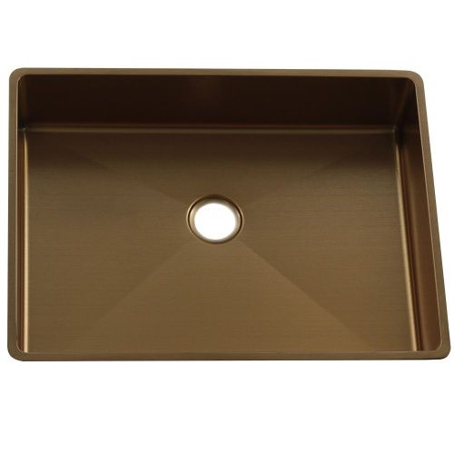 Раковина из нержавеющей стали Melana MLN-D4837G Castle 50х40 накладная цвет золото без отверстий под смеситель - фото 4