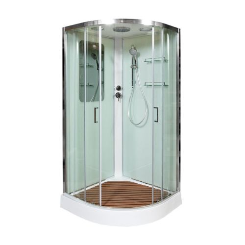 Душевая кабина AvaCan A01 100х100 четверть круга с крышей ориентация универсальная - фото 2