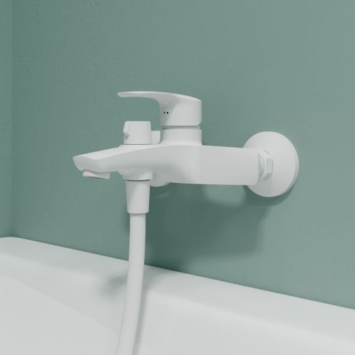 Смеситель для ванны и душа IDDIS Ray RAYWT02i02WA настенный белый - фото 2