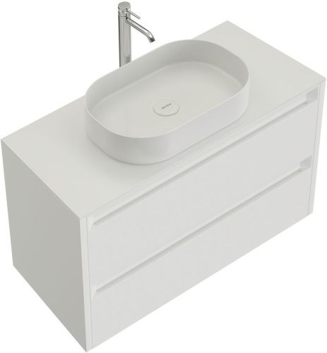 Тумба под раковину Allen Brau Fantasy 2.0 1.11001.WM 2.0 80х50 подвесная цвет белый - фото 4