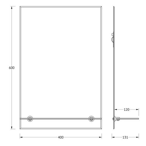 Зеркало Evoform Attractive BY 0502 40х60 подвесное - фото 2