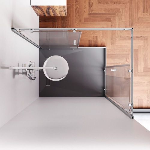 Душевой уголок Am.Pm Sunny W87G-403-12090-MT 120х90 стекло прозрачное профиль хром без поддона - фото 4