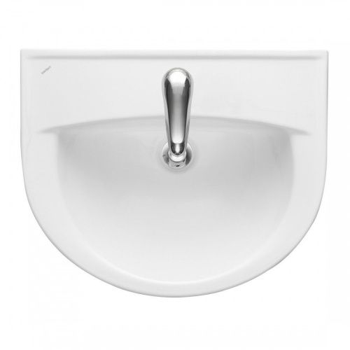 Раковина из сантехнического фарфора Santeri Виктория 131116S0011B0 60х50 подвесная цвет белый 1 отверстие под смеситель - фото 2