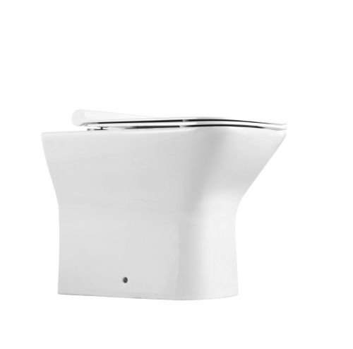 Унитаз приставной Agger AT02200 белый с сиденьем микролифт каскадный смыв - фото 5