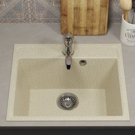 Кухонная мойка Uperwood ECON UPD-408 4910201232 50х40 цвет бежевый поверхность матовая