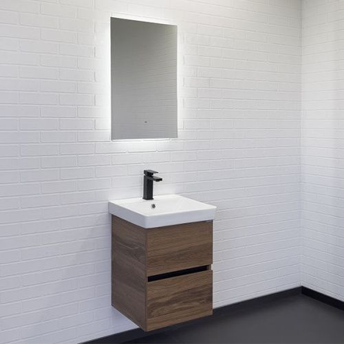 Тумба с раковиной Comforty Дартфорд 00-00013694CF 50х50 подвесная цвет коричневый - фото 5