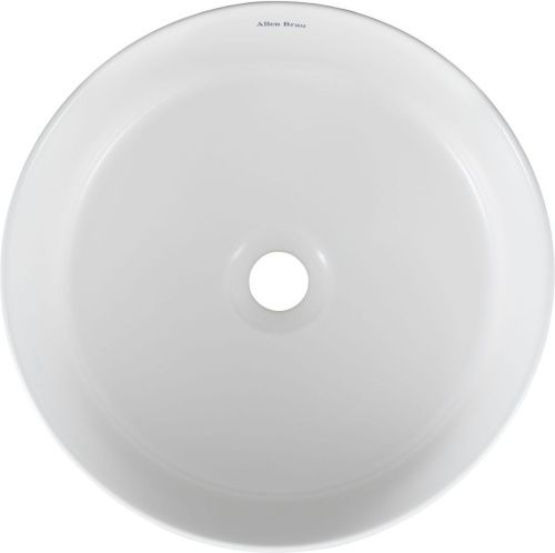 Раковина керамическая Allen Brau Fantasy 4.11032.21 40х40 накладная цвет белый без отверстий под смеситель - фото 3