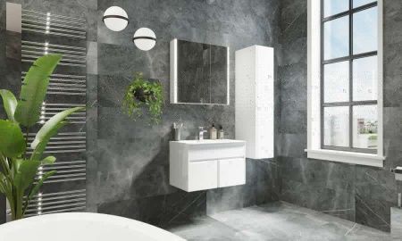 Тумба под раковину Roca UP ZRU9303012 80х40 подвесная цвет белый