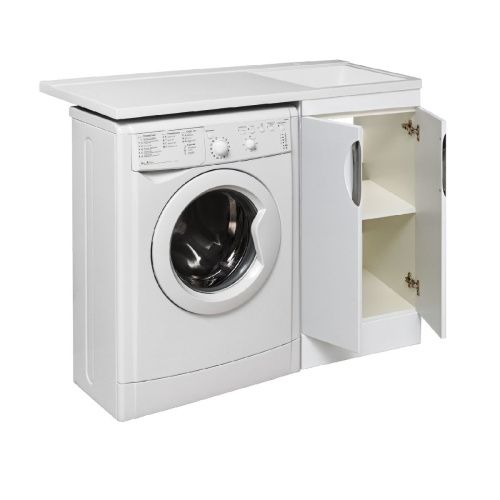 Тумба под раковину Runo Лира 00-00000144 40х50 напольная цвет белый - фото 4